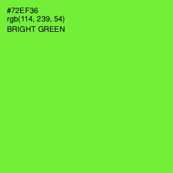 #72EF36 - Bright Green Color Image